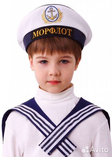 Бескозырка и воротник детские