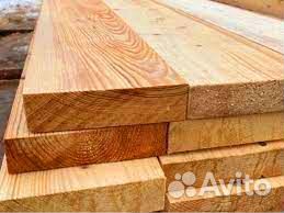 Обрезная доска лиственница 25х100х6000мм