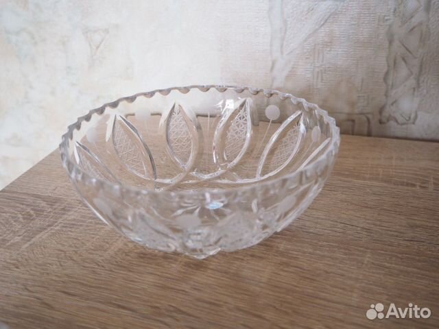 Новый хрустальный салатник Гусь-Хрустальный