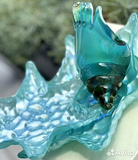 Ваза цветное стекло