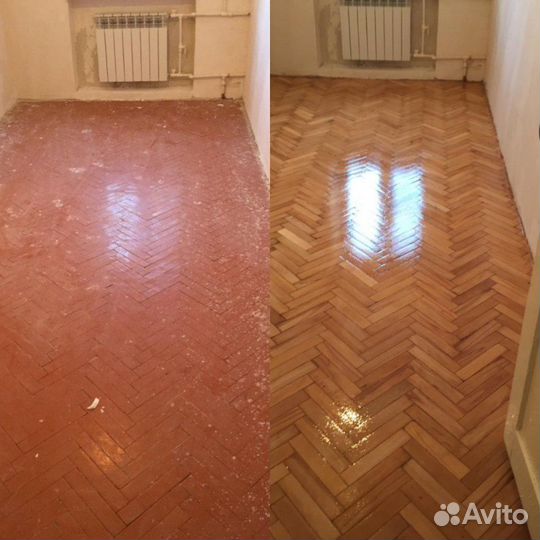 Шлифовка паркета