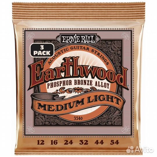 Ernie ball 3546 Earthwood Phosphor Bronze Medium