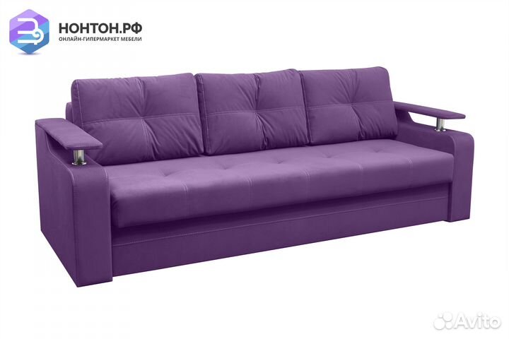 Диван еврокнижка Кредо фиолетовый