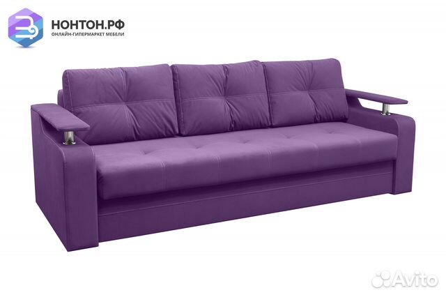 Диван еврокнижка Кредо фиолетовый