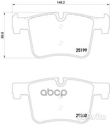 Колодки тормозные P06075 P06075 Brembo