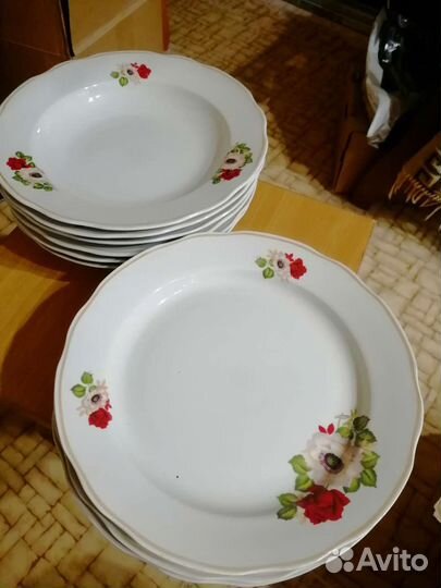 Фарфоровые тарелки набор бу