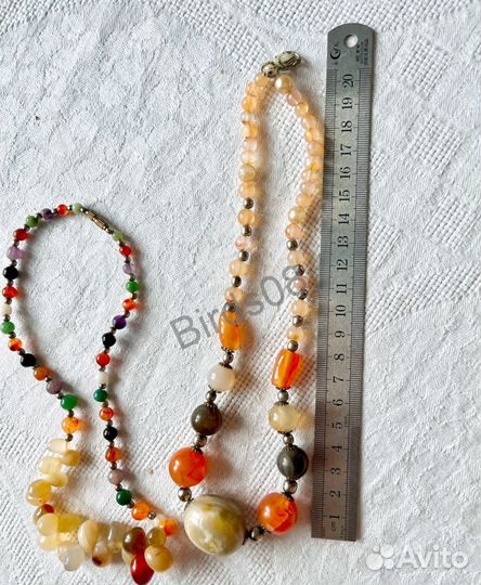 Натуральные камни бусы