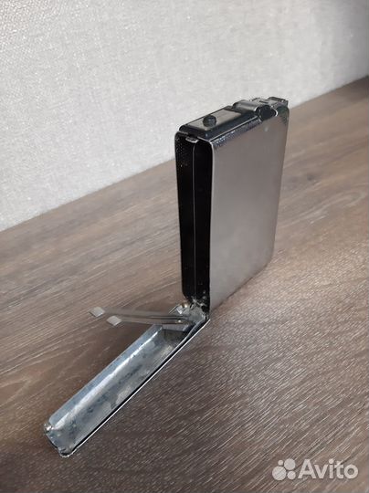 Портсигар металл, со встроенной пьезозажигалкой