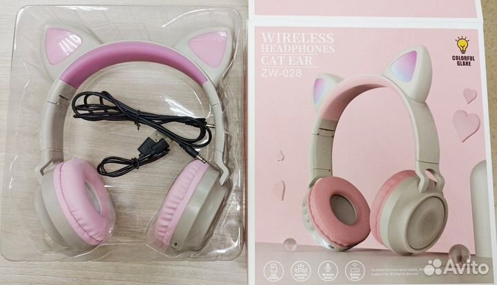 Наушники с ушками детские