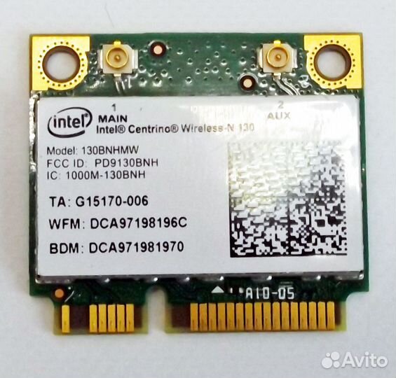 Intel 130bnhmw (Bluetooth+Wi-Fi адаптер)