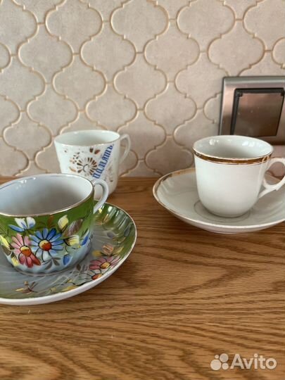 Чайная пара, чашки Кузнецов