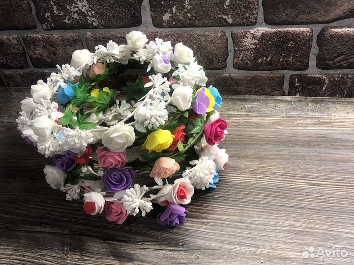 Венок на голову из цветов