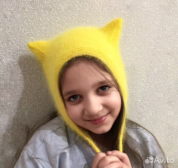 Чепчик женский с ушками