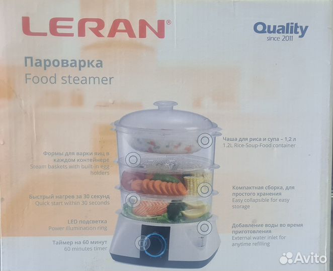 Пароварка leran FS355