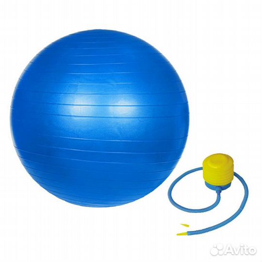 Мяч гимнастический синий 75 см