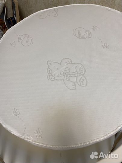 Матрас новый детский круглый 75х75