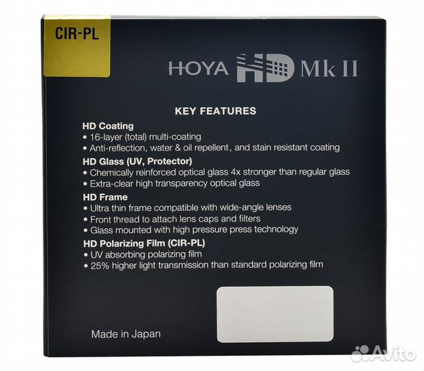 Светофильтр Hoya PL-CIR HD Mk II 55mm