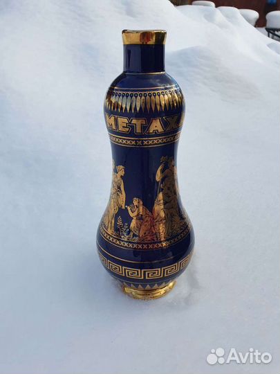 Metaxa бутылка, золото 18 карат