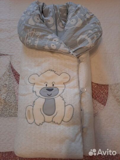 Конверт одеяло на выписку зима