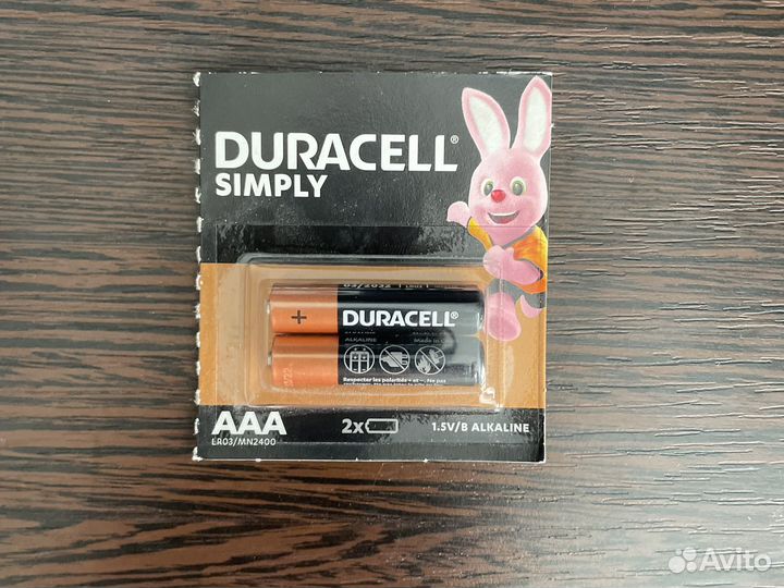 Батарейки мизинчиковые duracell