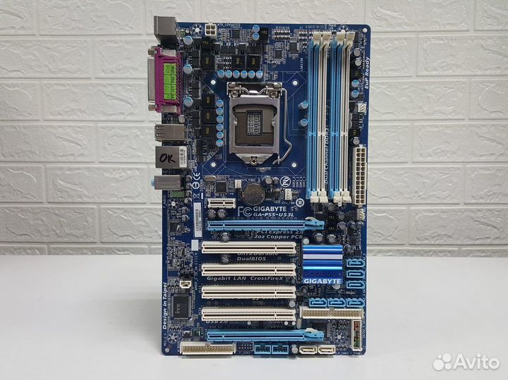 S1156 gigabyte GA-P55-US3L (Intel P55)(DDR3)(б/у)