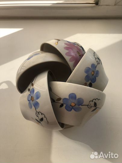 Чайный сервиз СССР дулево цветы