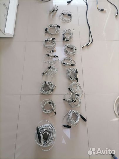 Акустические провода XLR AUX TRS Rca Hdmi Speakon