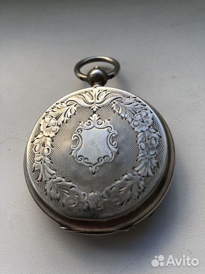 Часы карманные серебряные швейцарские