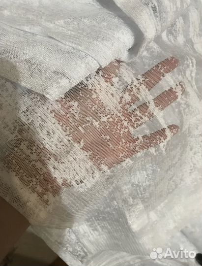 Тюль новая мрамор на отрез