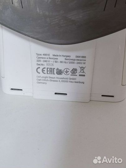 Утюг Braun на запчасти или ремонт