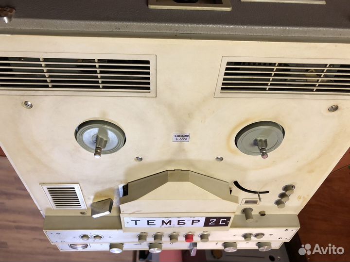 Тембр 2С Катушечный магнитофон+пульт+ас