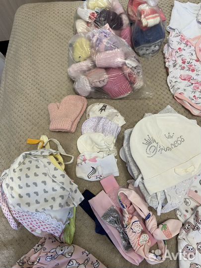 Детские вещи на девочку 0-3 месяца