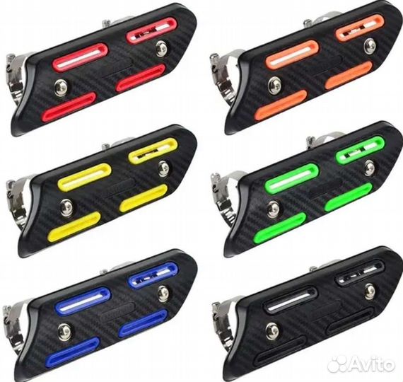 Накладка выхлопной трубы мотоцикла термозащита