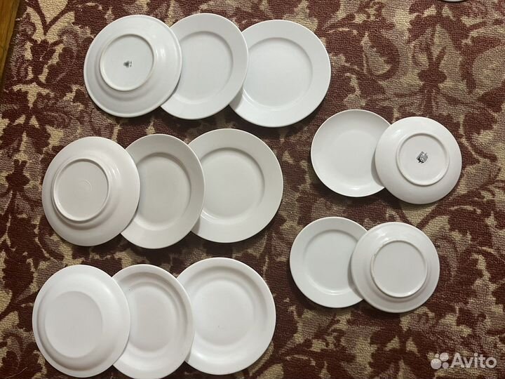 Чайные блюдца наьорами по 6шт