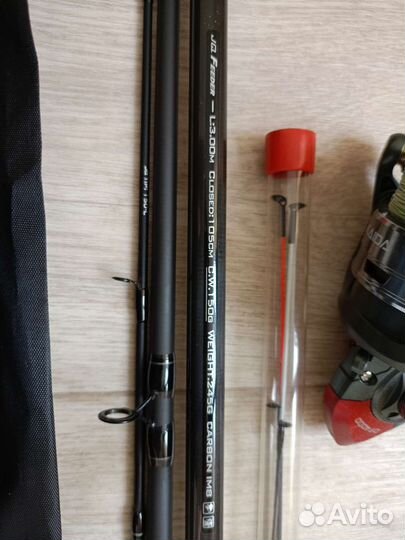 Фидерное удилище с катушкой