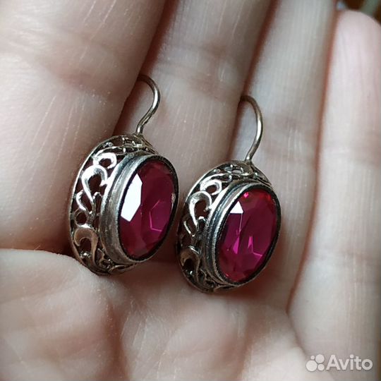 Серьги серебро 925 пробы СССР