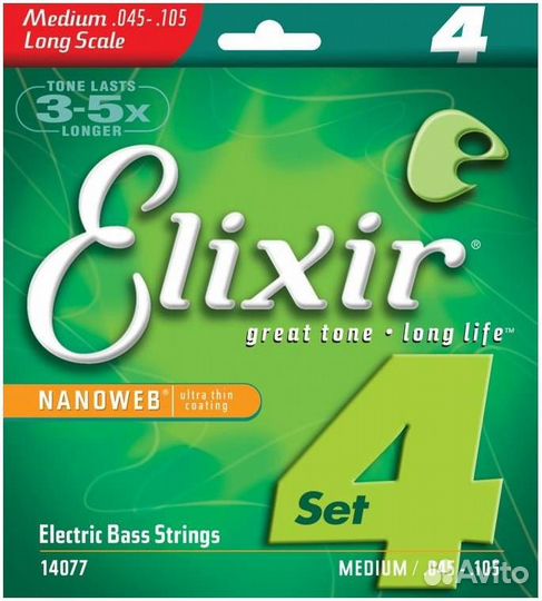 Elixir 14077 - Струны для бас-гитары