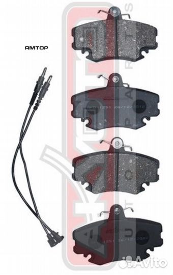 Akyoto AKD-1251 Колодки тормозные дисковые передни