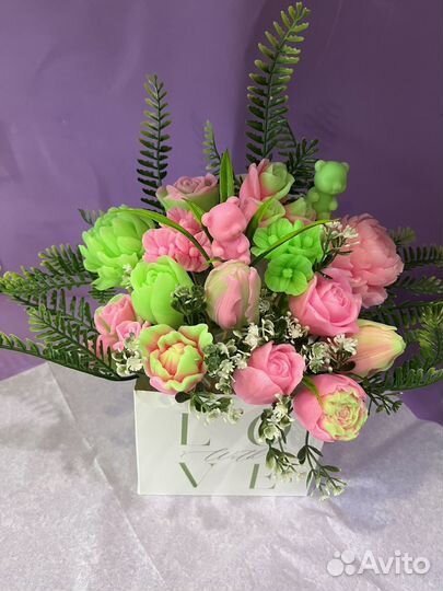 Букеты из мыла ручной работы