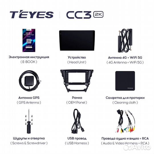 Магнитола Toyota Avensis 3 2015-2018 Teyes 4/32
