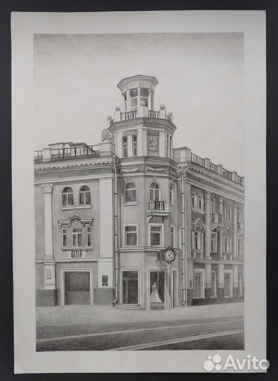 Картина графика, акварель А3