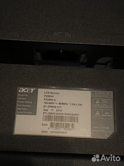 Монитор acer 20