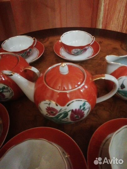 Сервиз Дулево тончайший Маки