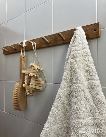 Вешалка настенная деревянная манго HM home