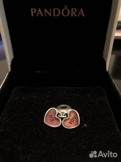 Pandora шарм сердце me & you