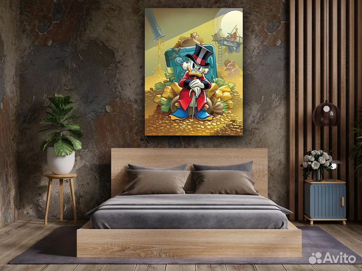 Печать фото на холсте, картины Скрудж Макдак