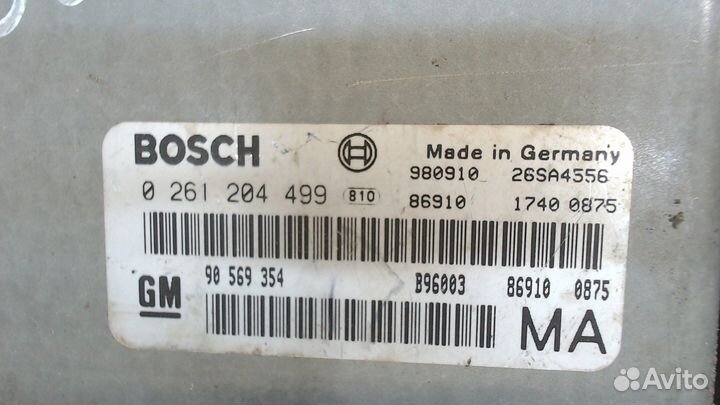 Блок управления двигателем Opel Vectra B, 1998