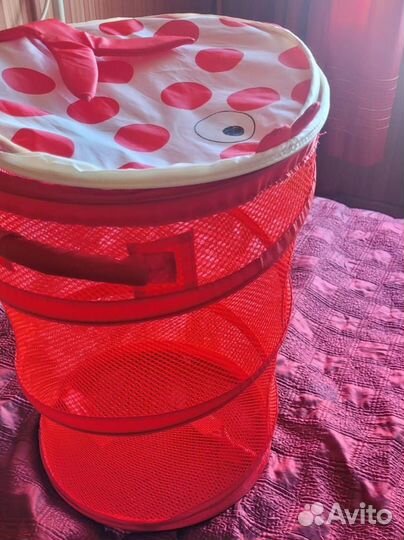 Мягкие игрушки пакетом+корзина Икеа для игрушек