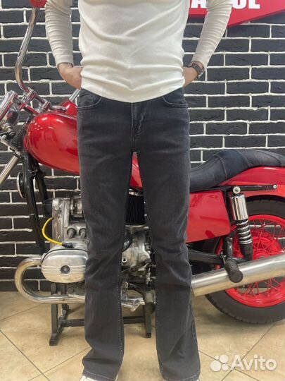 Джинсы Мужские Клёш Серые