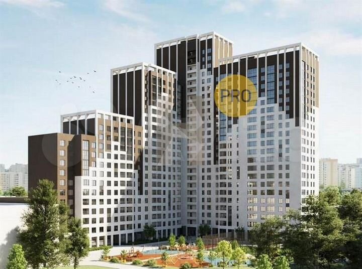 2-к. квартира, 61,3 м², 12/25 эт.